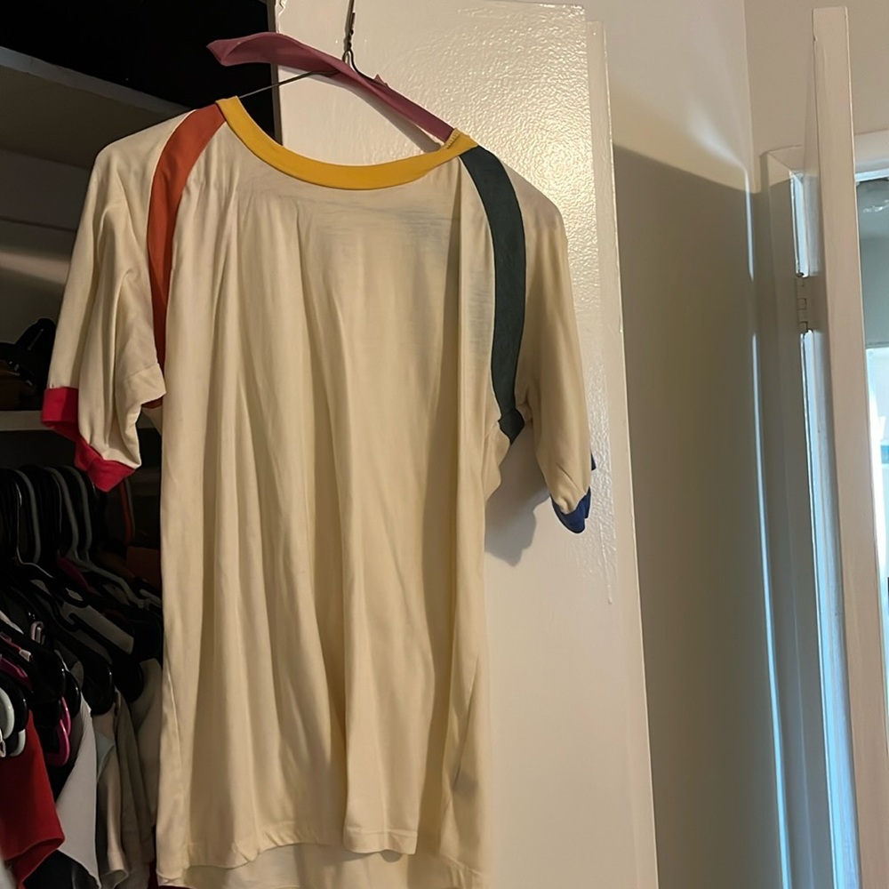 Super soft comfy color block tee